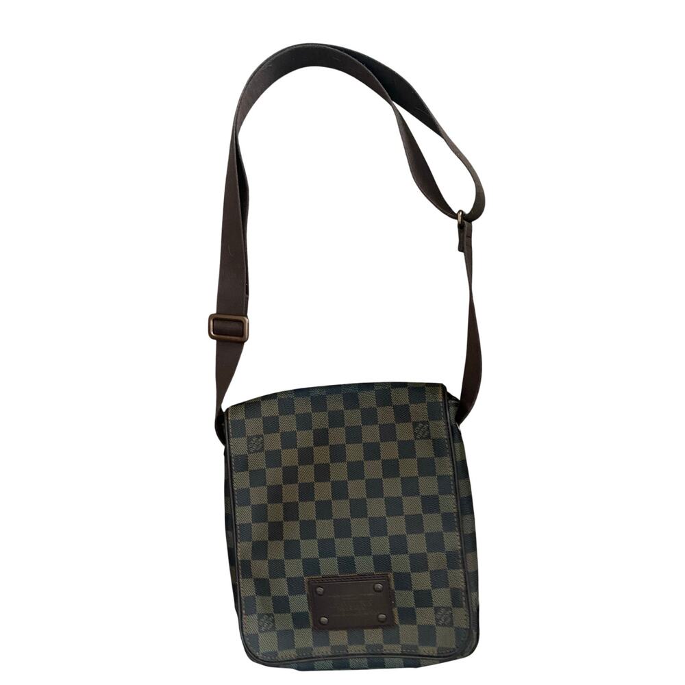 Louis Vuitton Brooklyn PM Damier Ebene Messenger Crossbody Bag Brown Unisex - Picture 5 of 16